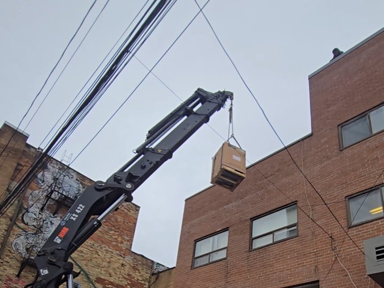 Commercial rooftop equipment work for a GTA property.