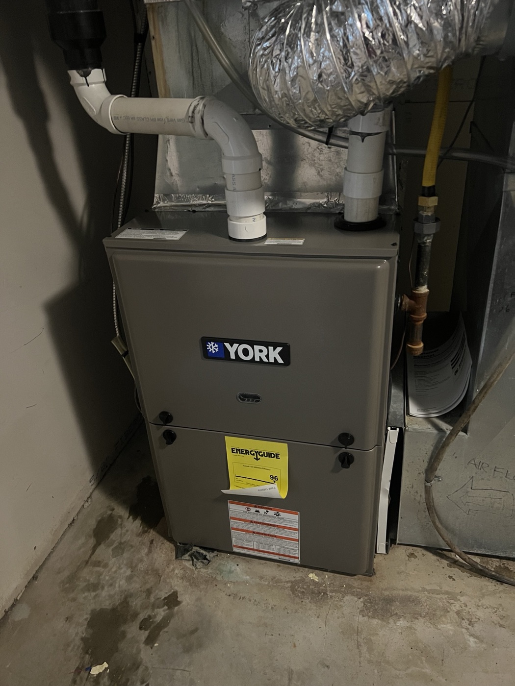 York 96% AFUE furnace install by Olu HVAC Mississauga